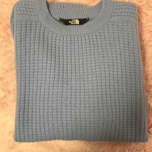 the north face blue sweater